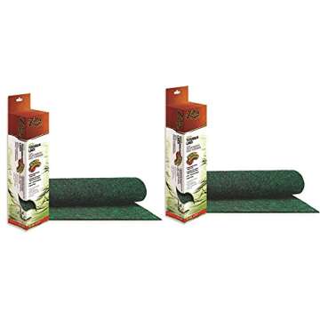 2 Pack - Zilla Reptile Terrarium Bedding Substrate Liner, Green, 55 Gallon