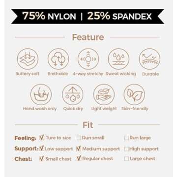 Aoxjox Women's Backless Padded Sports Bra for Workouts