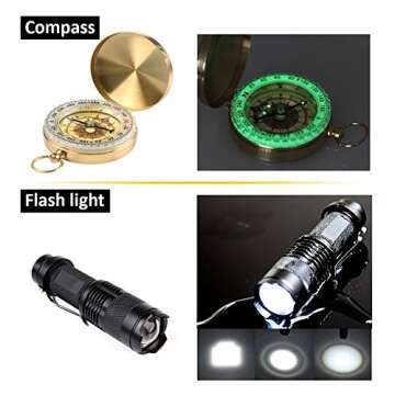 Survival Kit - Gifts for Men Father Husband Dad Mom Boy Scout Boyfriend, Present for Birthday Valentines Day Graduation Christmas | SOS Emergency Tool - Outdoor Gear for Car Hiking Camping Climbing