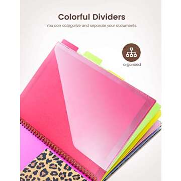 Mymazn Clipboard with Storage, Clipboards Folio with Refillable 11"x8.5" Legal Pads,5 Extra Folders with Storage 10 Pockets for Documents, Portfolio Binder with Pen Holder for Men Women (Leopard)