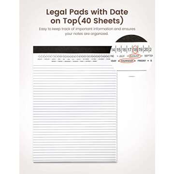 Mymazn Clipboard with Storage, Clipboards Folio with Refillable 11"x8.5" Legal Pads,5 Extra Folders with Storage 10 Pockets for Documents, Portfolio Binder with Pen Holder for Men Women (Leopard)