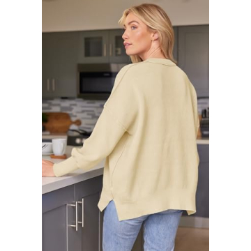 LILLUSORY Oversized Batwing Sweater for Chic Comfort