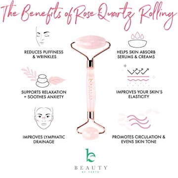 Rose Quartz Face Roller for Relaxation and Skincare