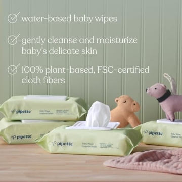 Gentle Pipette Baby Wipes - 288 Count, Non-Toxic Care