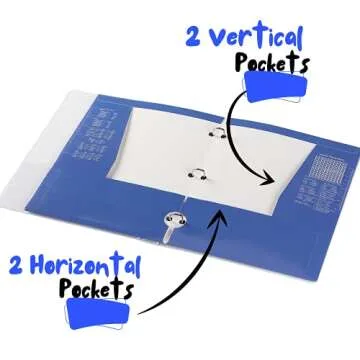 Mr. Pen- Pocket Folders, 4 Pocket, 4 Pack, Vibrant Colors, Folders with Pockets 3 Hole Punched, Folders, Folders for School, Folders with Pockets, Binder Folders, Pocket Folders for 3 Ring Binder.