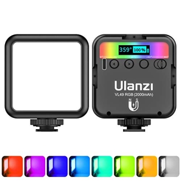 ULANZI VL49 RGB Video Lights - Versatile LED Camera Light for Creators