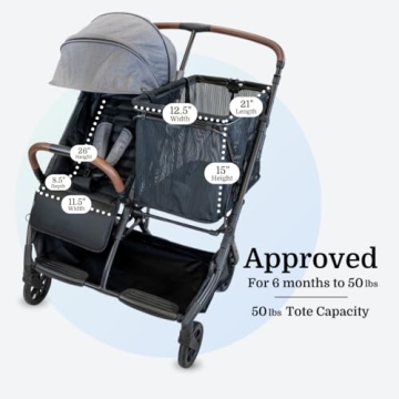 Strolee Baby+ Lightweight Stroller & Shopping Bag