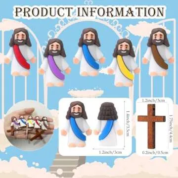 KIDHABE 25 Pcs Little Jesus Figures for Easter Gifts