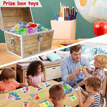 40Pcs Sticky Hands for Kids Party Favor Easter Egg Filler Basket Goodie Bag Stuffer Stretchy Treasure Box Toy Class Prize Bulk Toy Pinata Filler School Gift Bag Small Favor Slap Hand Party Supplies