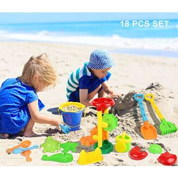 Click N' Play CNP30312 Beach Sand Toy Set, 18 Piece