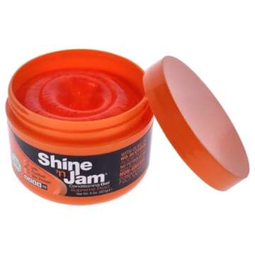 AMPRO Shine-n-Jam Supreme Hold - Conditions Hair with Olive Oil and Silk Protein - Great for Smoothi...