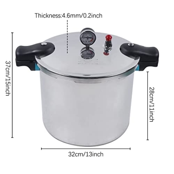 RudiUsoy 23 Quart Pressure Canner and Cooker for Safe Canning