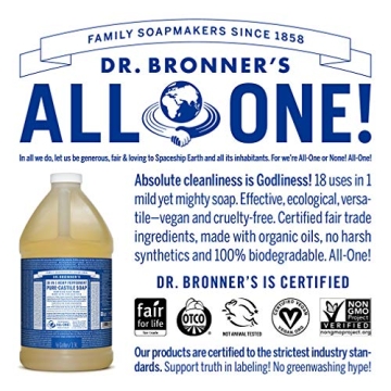 Dr. Bronner's Pure-Castile Liquid Soap Peppermint 64oz