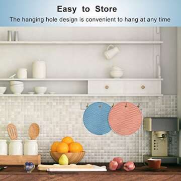 UXUNNY Silicone Pot Holders - Heat Resistant Kitchen Essential