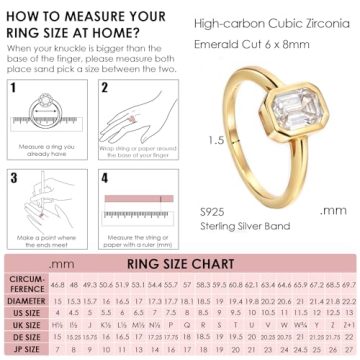Michooyel Emerald Cut 2ct Engagement Ring for Elegant Style