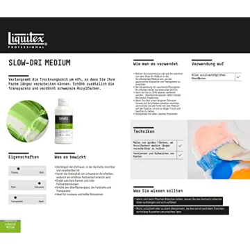 Liquitex Professional Slow-Dri Blending Medium, 237ml