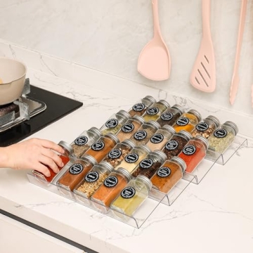 Brippo Spice Drawer Organizer Efficient Kitchen Storage Solution