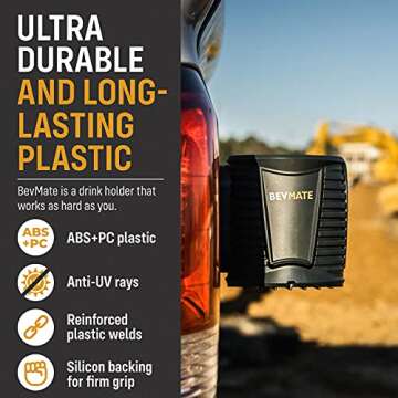 BevMate 2.0 Magnetic Cup Holder for Cans, Travel Mugs, Bottles, and Tumblers