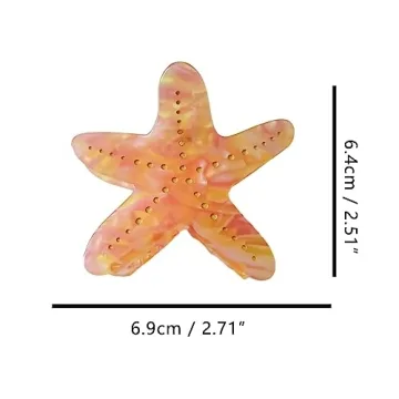 Durable Starfish Hair Clips for Girls Women Stylish Accessories