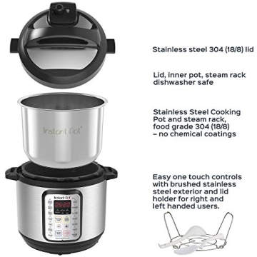 Instant Pot Duo Plus 9-in-1 Pressure Cooker for Fast Meals