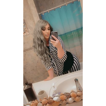 Loxdonz Women's Stylish Striped Waterfall Blazer for Parties