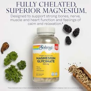 Solaray Magnesium Glycinate High Absorption Relaxation Support