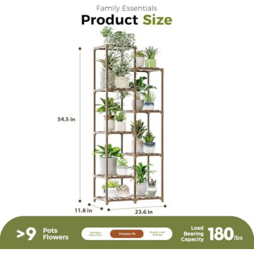 Bamworld Tall Plant Stand for Indoor and Outdoor Use