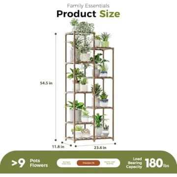 Bamworld Tall Plant Stand for Indoor and Outdoor Use