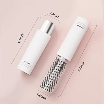 RHOS Travel Hair Brush for All Hair Types - Compact & Stylish