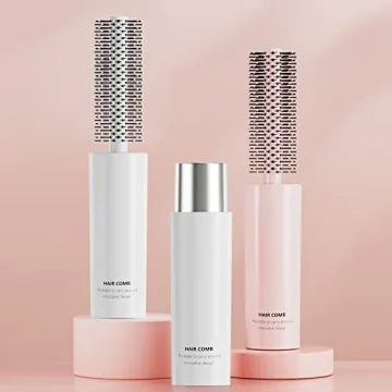 RHOS Travel Hair Brush for All Hair Types - Compact & Stylish