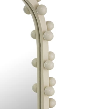 Elegant Ivory Oval Wall Mirror for Stylish Home Decor