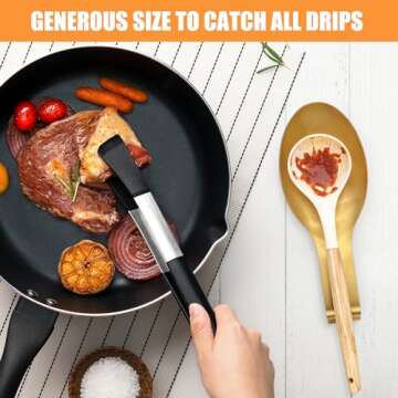 VanlonPro Stainless Steel Spoon Rest for Kitchen Utensils