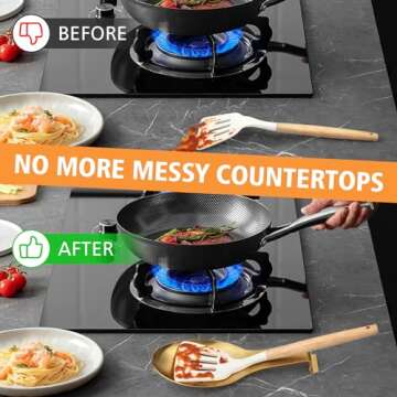 VanlonPro Stainless Steel Spoon Rest for Kitchen Utensils