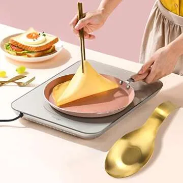 VanlonPro Stainless Steel Spoon Rest for Kitchen Utensils