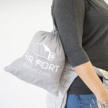 The Original Patented AirFort - Build A Fort in 30 Seconds, Inflatable Fort for Kids, Play Tent for 3-12 Years, A Playhouse Where Imagination Runs Wild, Fan not Included (Mod About Gray)