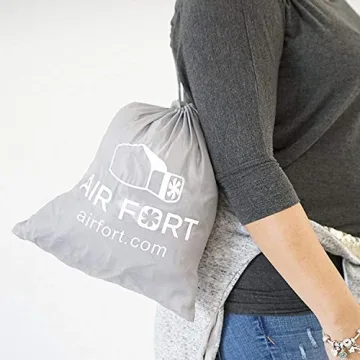 The Original Patented AirFort - Build A Fort in 30 Seconds, Inflatable Fort for Kids, Play Tent for 3-12 Years, A Playhouse Where Imagination Runs Wild, Fan not Included (Mod About Gray)