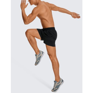 CRZ Men's Linerless Quick Dry Workout Shorts - 5 Inch