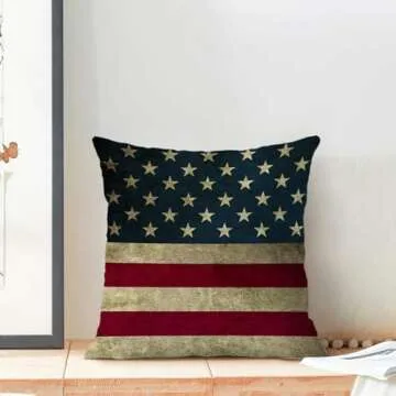 Patriotic 4th of July Pillow Covers - Decorative and Comfy