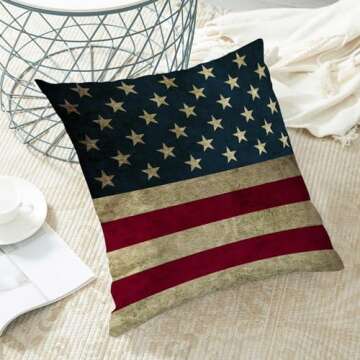 Patriotic 4th of July Pillow Covers - Decorative and Comfy