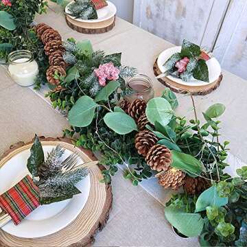 Rustic Pine Cone Garland - 6ft Natural Decor for Holidays