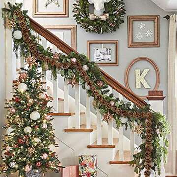 Rustic Pine Cone Garland - 6ft Natural Decor for Holidays