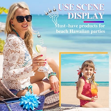 70s Disco Ball Straw Decorations for Vibrant Parties