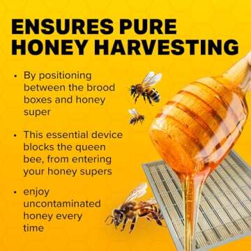 Mann Lake, Queen Excluder for Beekeeping, Precision Welded Low Carbon Steel, Perfect for 10-Frame Hi...