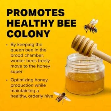 Mann Lake, Queen Excluder for Beekeeping, Precision Welded Low Carbon Steel, Perfect for 10-Frame Hives, Durable and Long-Lasting, Keeps Honey Clean by Preventing Queen Access