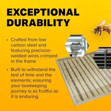 Mann Lake, Queen Excluder for Beekeeping, Precision Welded Low Carbon Steel, Perfect for 10-Frame Hives, Durable and Long-Lasting, Keeps Honey Clean by Preventing Queen Access