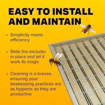 Mann Lake, Queen Excluder for Beekeeping, Precision Welded Low Carbon Steel, Perfect for 10-Frame Hives, Durable and Long-Lasting, Keeps Honey Clean by Preventing Queen Access