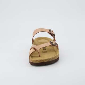 Stylish CUSHIONAIRE Luna Cork Footbed Sandals for Women