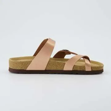 Stylish CUSHIONAIRE Luna Cork Footbed Sandals for Women