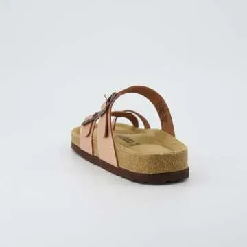 Stylish CUSHIONAIRE Luna Cork Footbed Sandals for Women