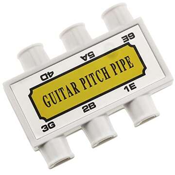 E-outstanding Guitar Pitch Pipe - 6 Tones with Durable Metal Reeds